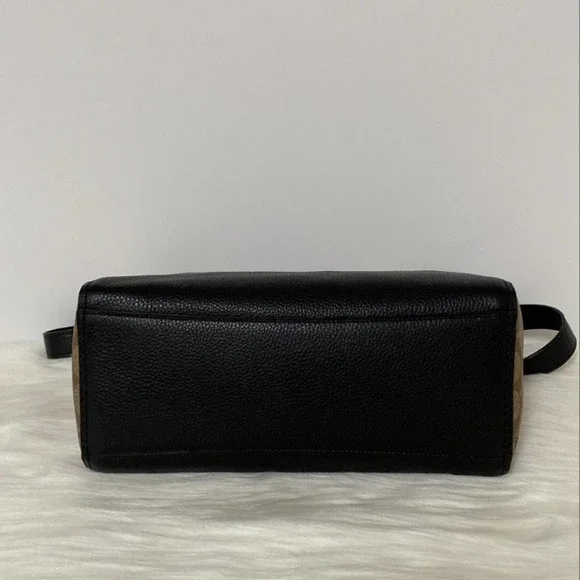 New Coach Jes Tote In Signature Canvas/Refined Pebble Leather/ Black-Brown - Picture 6 of 11